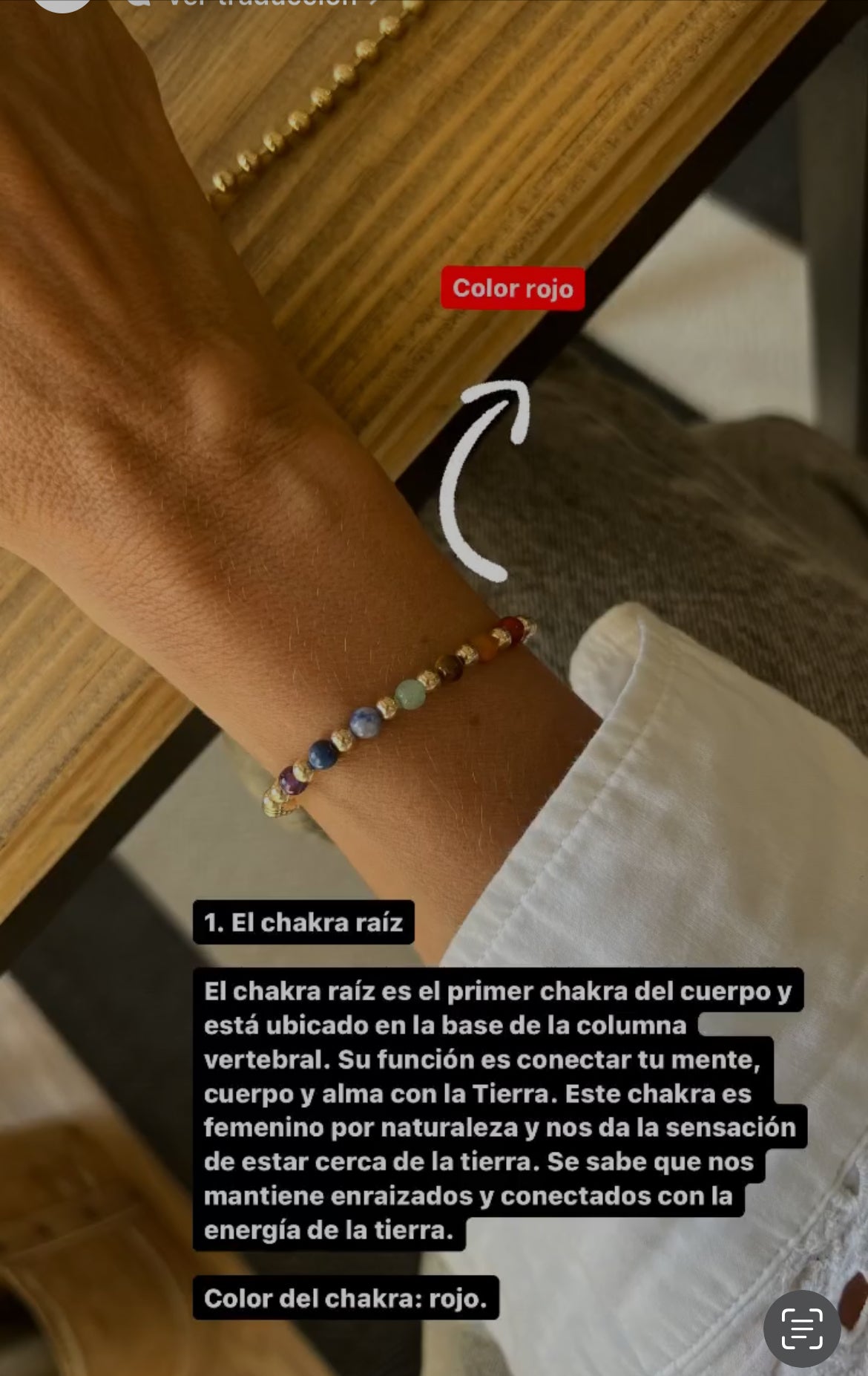 PRE ORDEN Pulsera 7 Chakras en Goldfilled