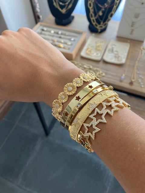 PRE ORDEN Pulsera en Acero con Baño Estrellas