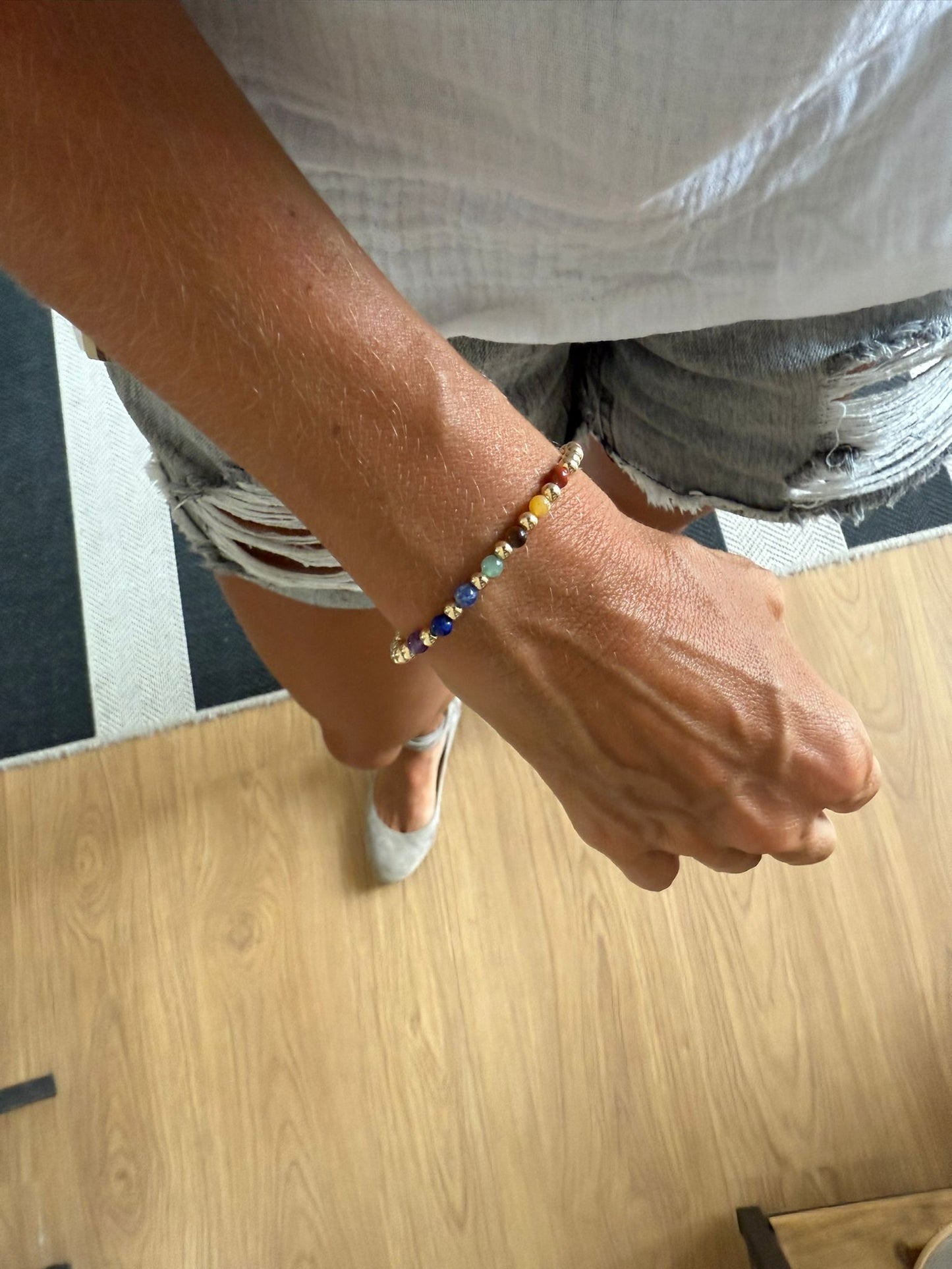 PRE ORDEN Pulsera 7 Chakras en Goldfilled