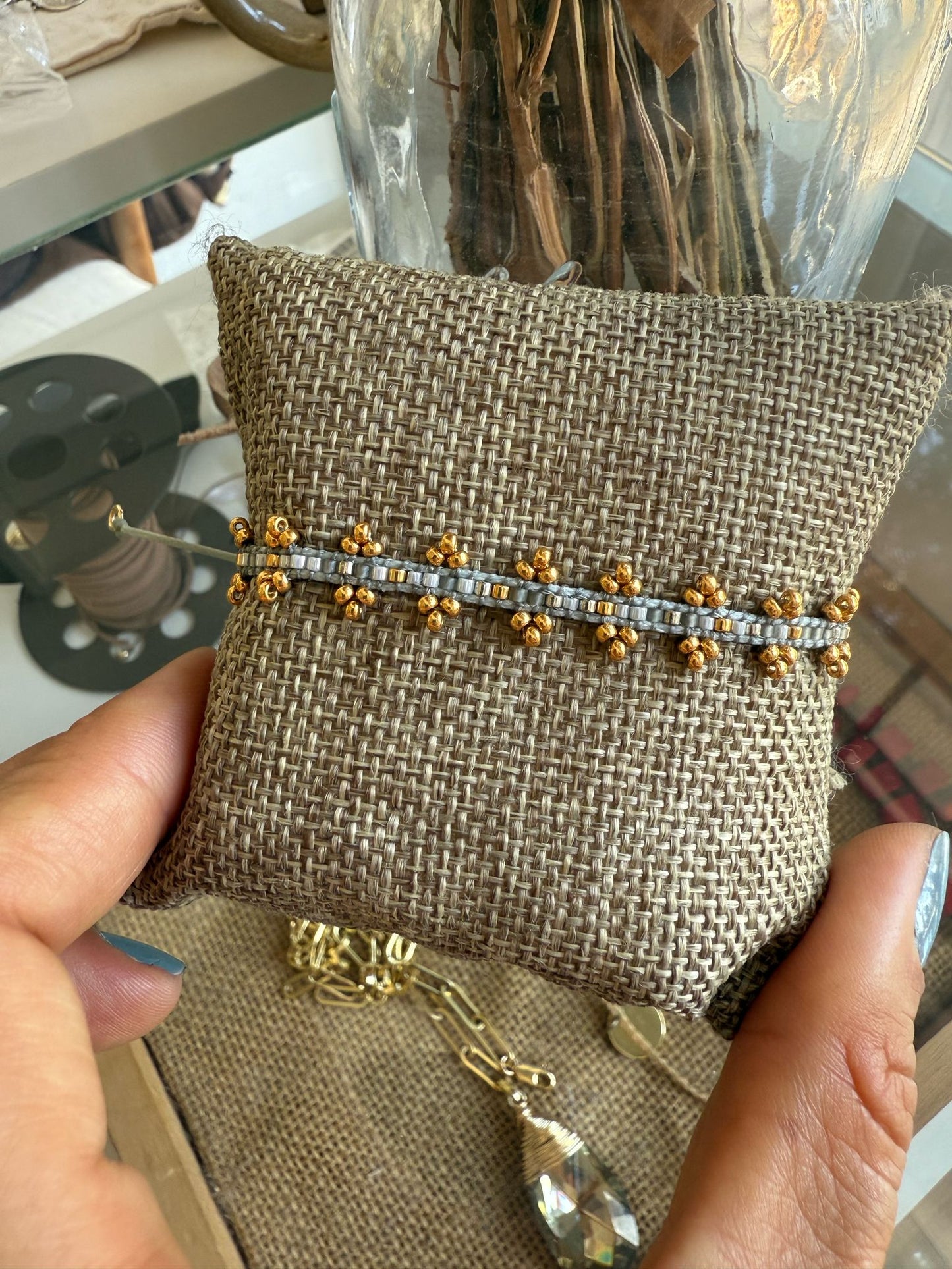 PRE ORDEN Pulsera Tejida Maca