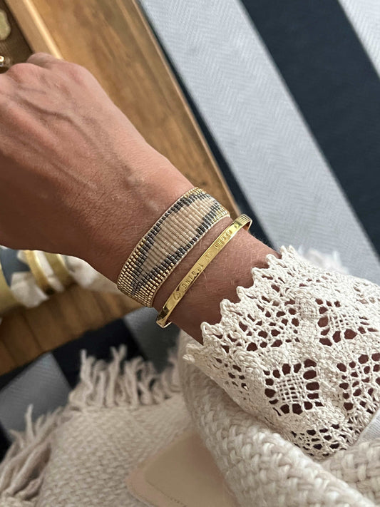 Pulsera Chevron Tejida