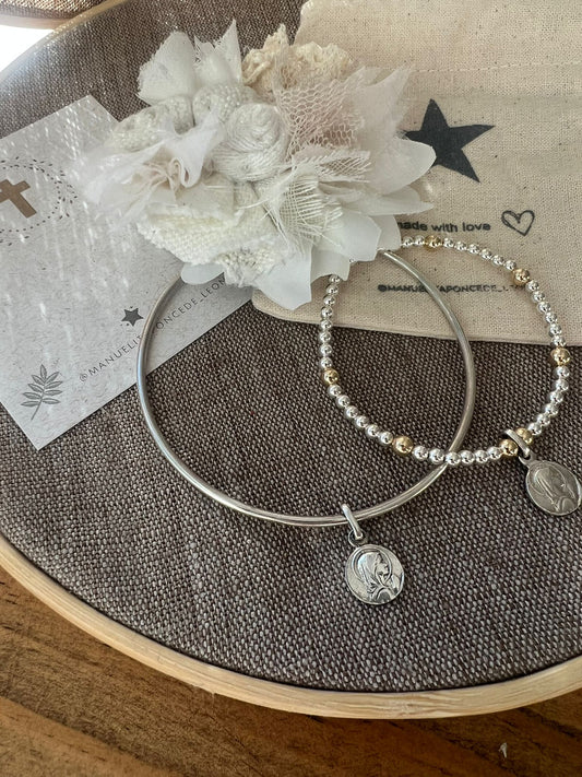 Pulsera Esclava con Medalla